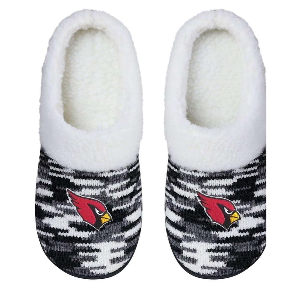 Arizona Cardinals Sherpa Lined Colorblend Cup Sole slippers Womens Large (9/10) - Picture 2 of 7